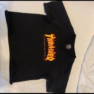 Thrasher cropped t-shirt